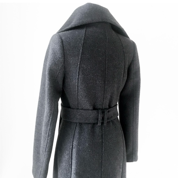 MANGO MNG SUIT wool belted tailored long coat xs - Picture 6 of 6